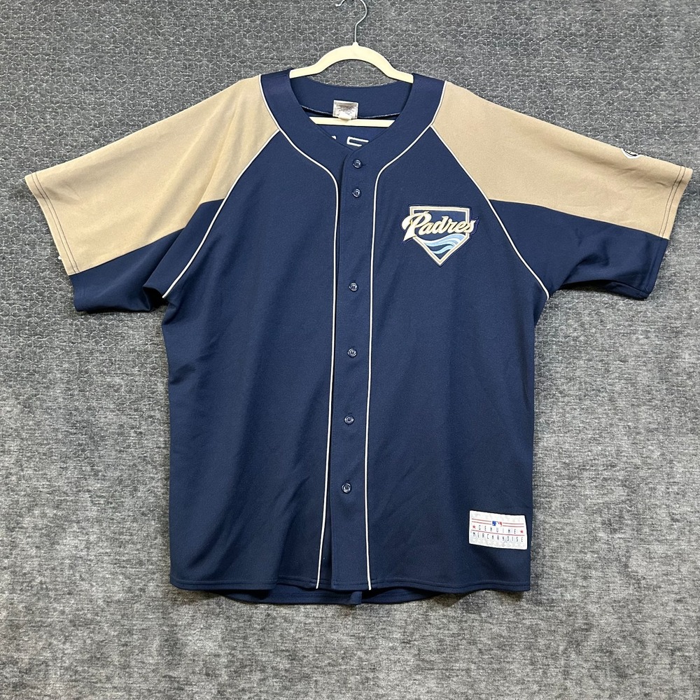 San Diego Padres #21 Heath Bell Genuine Merchandise MLB Jersey Blue Khaki - 2XL